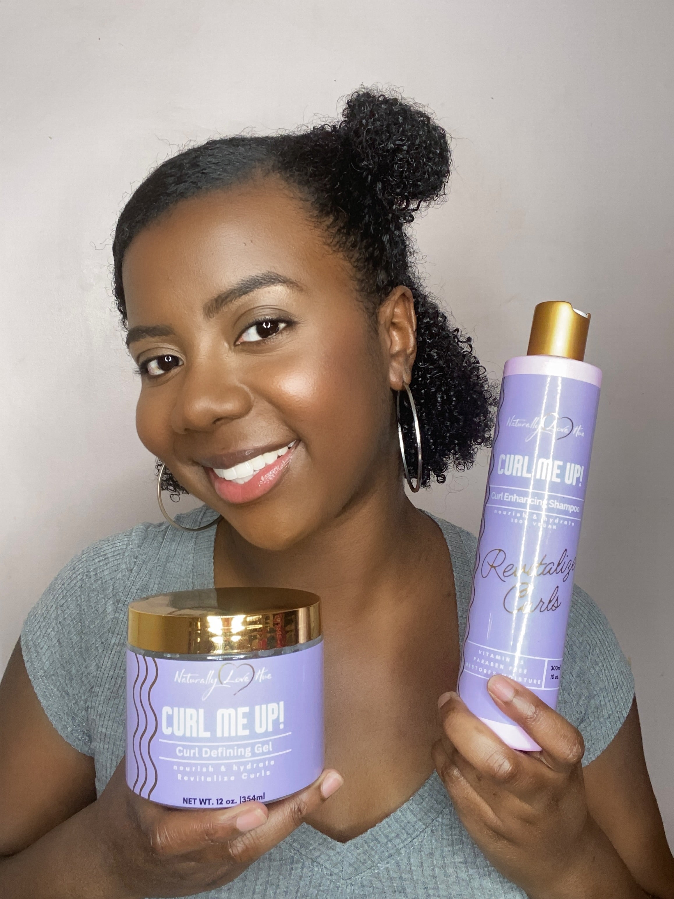 Curl Me Up 4-Piece Hair Care Set – Shampoo, Conditioner, Curl Gel
