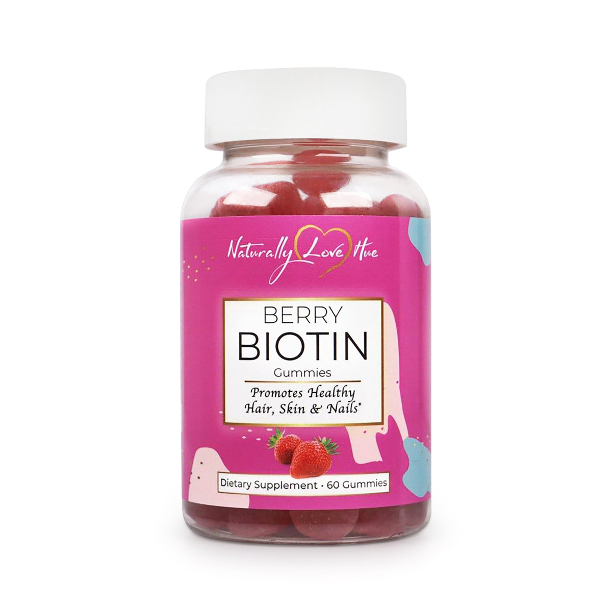 Berry Biotin Gummies for Hair | Hair Biotin Gummies | Naturally Love Hue