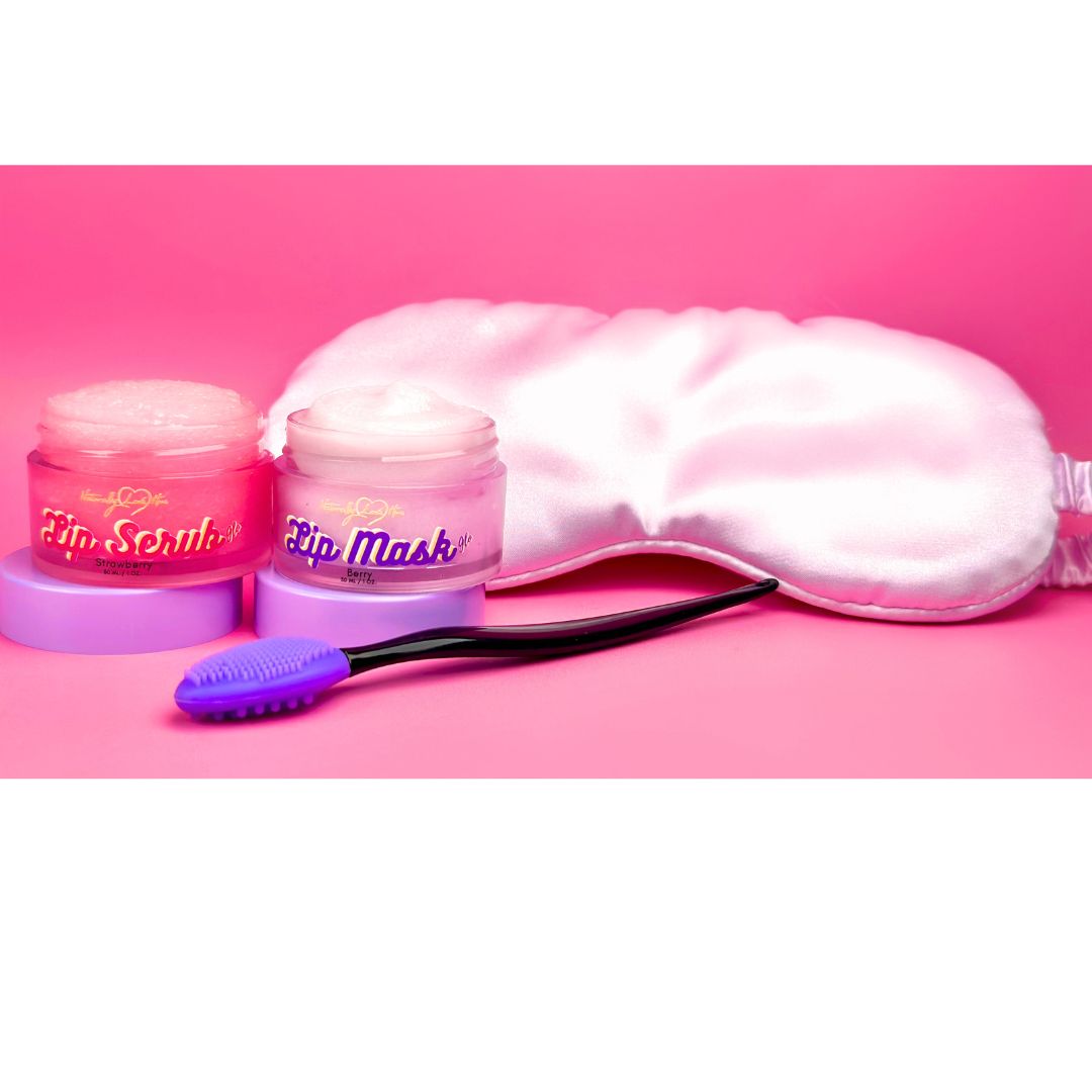 Strawberry Glo 4-Piece Lip Scrub Set